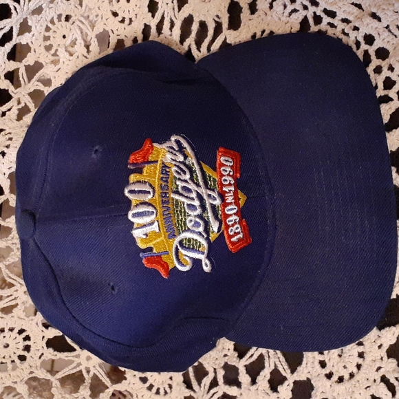 100th Anniversary Dodgers 1890 NL 1990  New Era Pro Model M-L snapback w/ticket - Picture 3 of 8